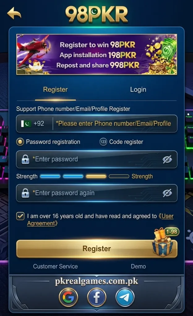 98PKR game Latest Version