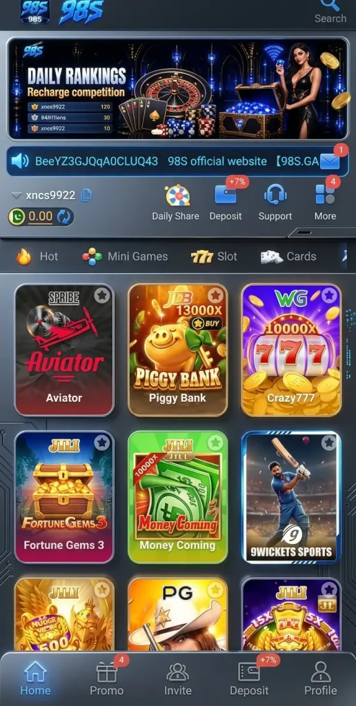 98S Game Official Real Earning APP